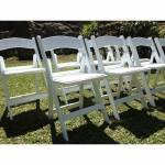 Επαγγελματική πτυσσόμενη καρέκλα πλαστική Wimbledon White