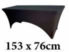 Ελαστικό κάλυμμα Stretch για τραπέζια μεγέθους 153x76cm Μαύρο