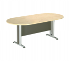 Τραπέζι συνεδρίου Οβαλ με μεταλλικό πόδι E-Series Beech 180x90cm