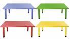 Παιδικό τραπέζι παραλληλόγραμμο Rec 122x61cm σε 4 χρώματα