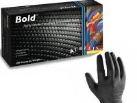 Γάντια μιας χρήσης Νιτριλίου χωρίς πούδρα σε χρώμα Μαύρο Aurelia Bold 100τεμ